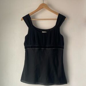 Ann Taylor Loft 6 Pleated Chest Top